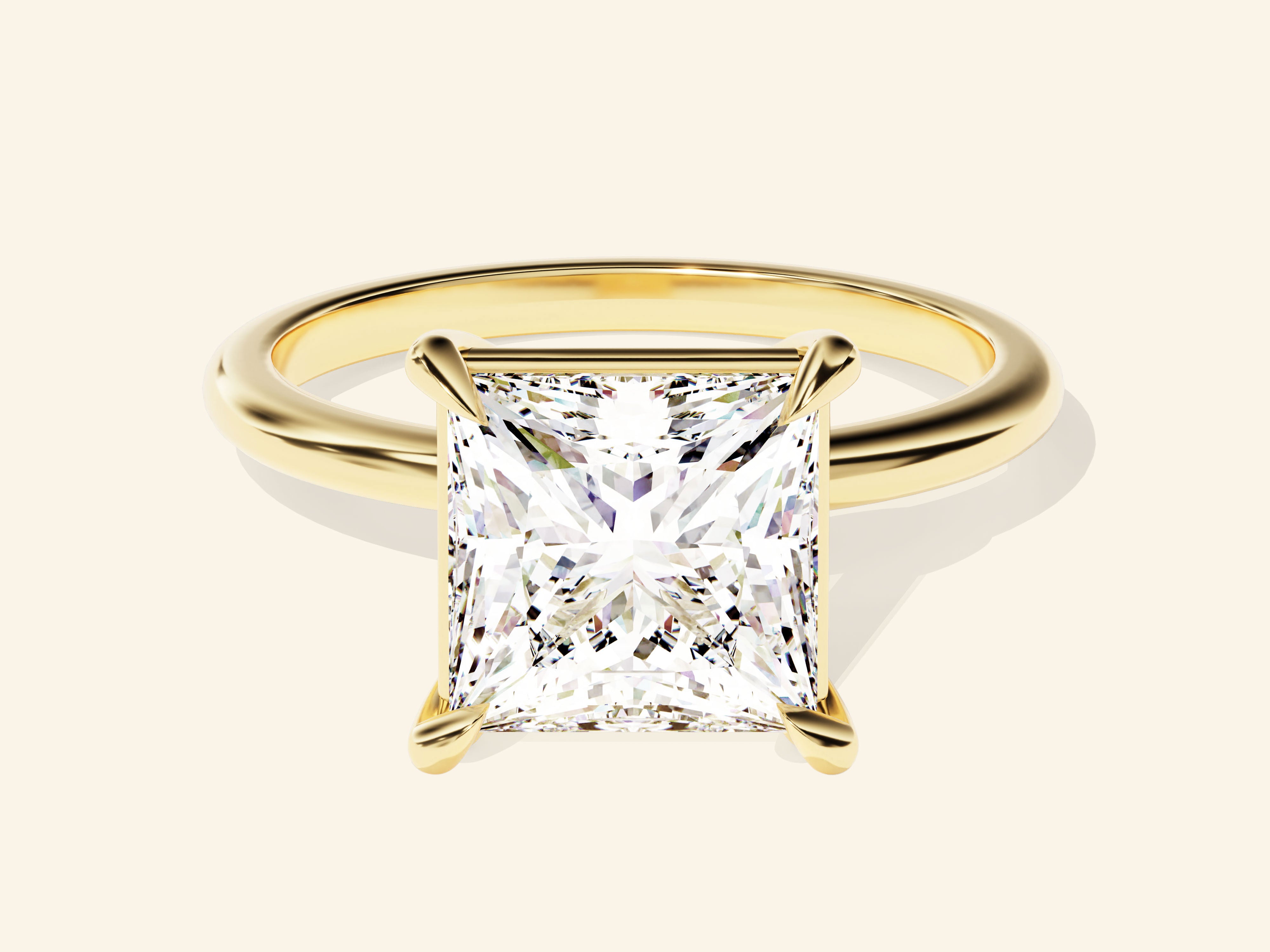 Princess Solitaire Engagement Ring