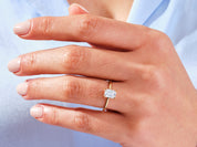 Emerald Solitaire Engagement Ring
