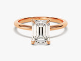 Emerald Cut Solitaire Lab Grown Diamond Engagement Ring (1.50 CT)