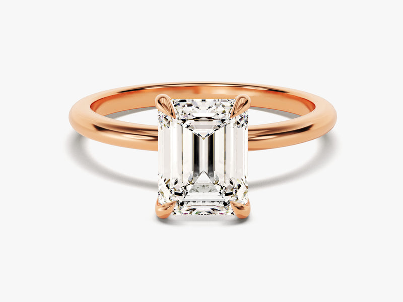 Emerald Cut Solitaire Lab Grown Diamond Engagement Ring (1.50 CT)