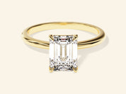 Emerald Solitaire Engagement Ring