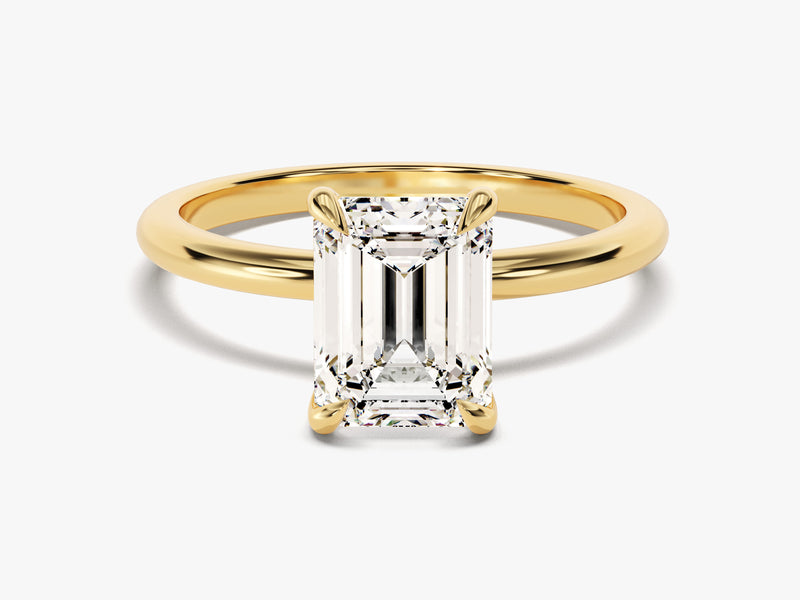 Emerald Cut Solitaire Lab Grown Diamond Engagement Ring (1.50 CT)