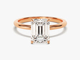 Emerald Cut Solitaire Lab Grown Diamond Engagement Ring (2.00 CT)