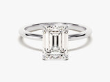 Emerald Cut Solitaire Lab Grown Diamond Engagement Ring (2.00 CT)