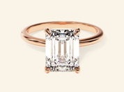Emerald Solitaire Engagement Ring