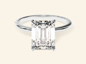 Emerald Solitaire Engagement Ring