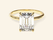 Emerald Solitaire Engagement Ring
