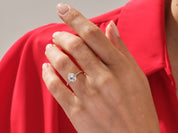 Oval Cut Engagement Ring with Pave Set Side Stones