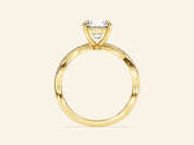 Round Twisted Engagement Ring