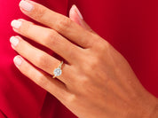 Round Twisted Engagement Ring