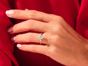 Round Twisted Engagement Ring