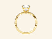 Round Twisted Engagement Ring