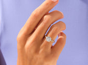Round Twisted Engagement Ring