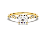 Alternating Marquise Sidestone Lab Grown Diamond Engagement Ring (1.00 CT)