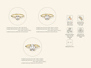 Cluster Accent Oval Cut Engagement Ring