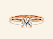 Cushion Solitaire Engagement Ring