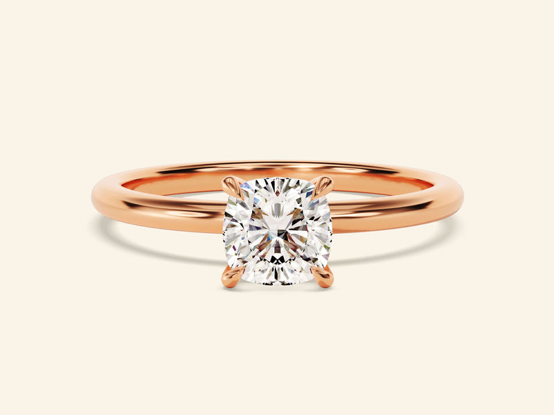 Cushion Solitaire Engagement Ring