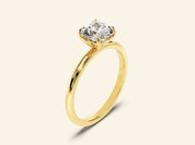 Cushion Solitaire Engagement Ring