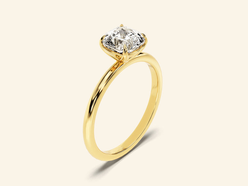 Cushion Solitaire Engagement Ring