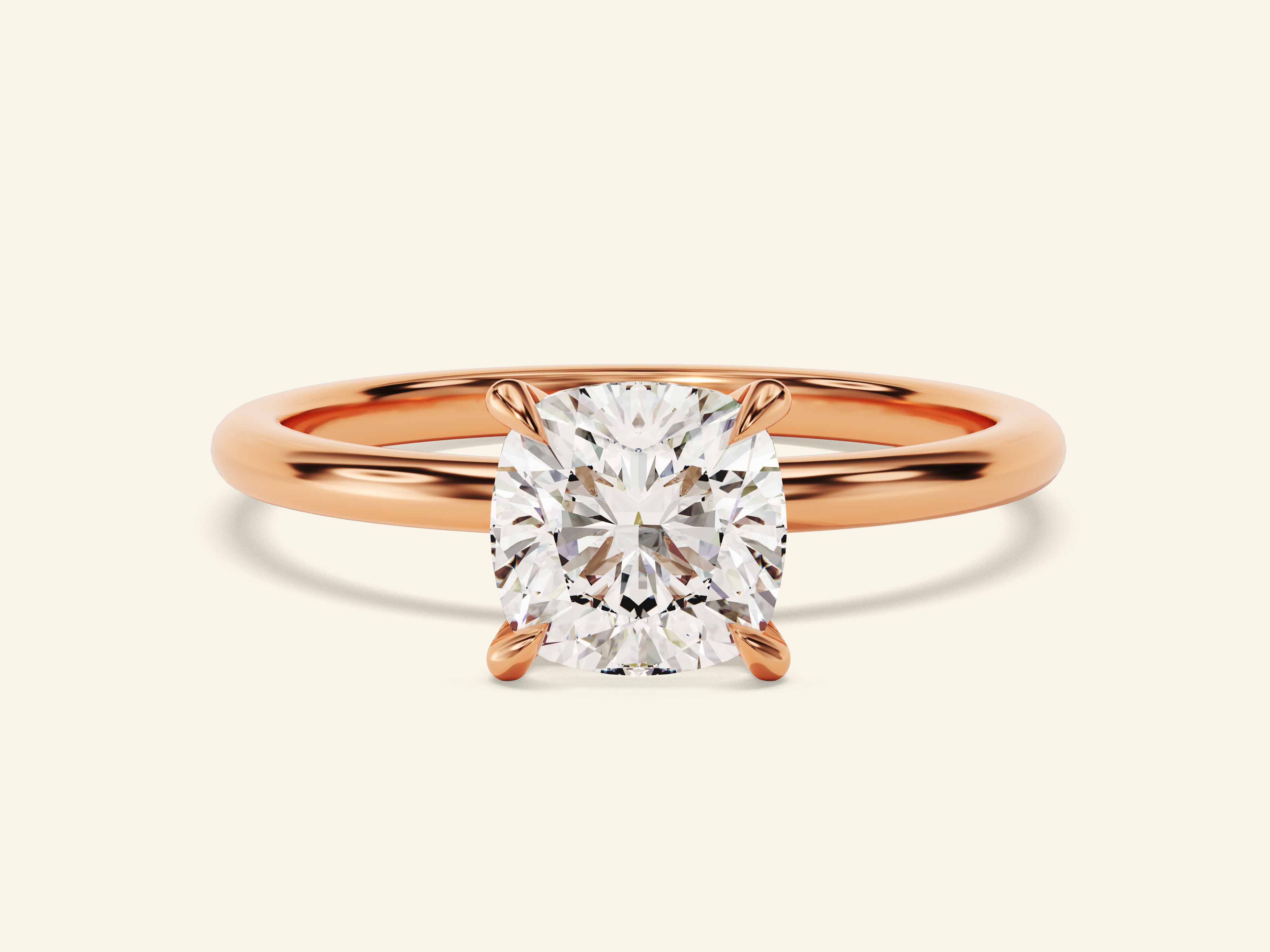 Cushion Solitaire Engagement Ring