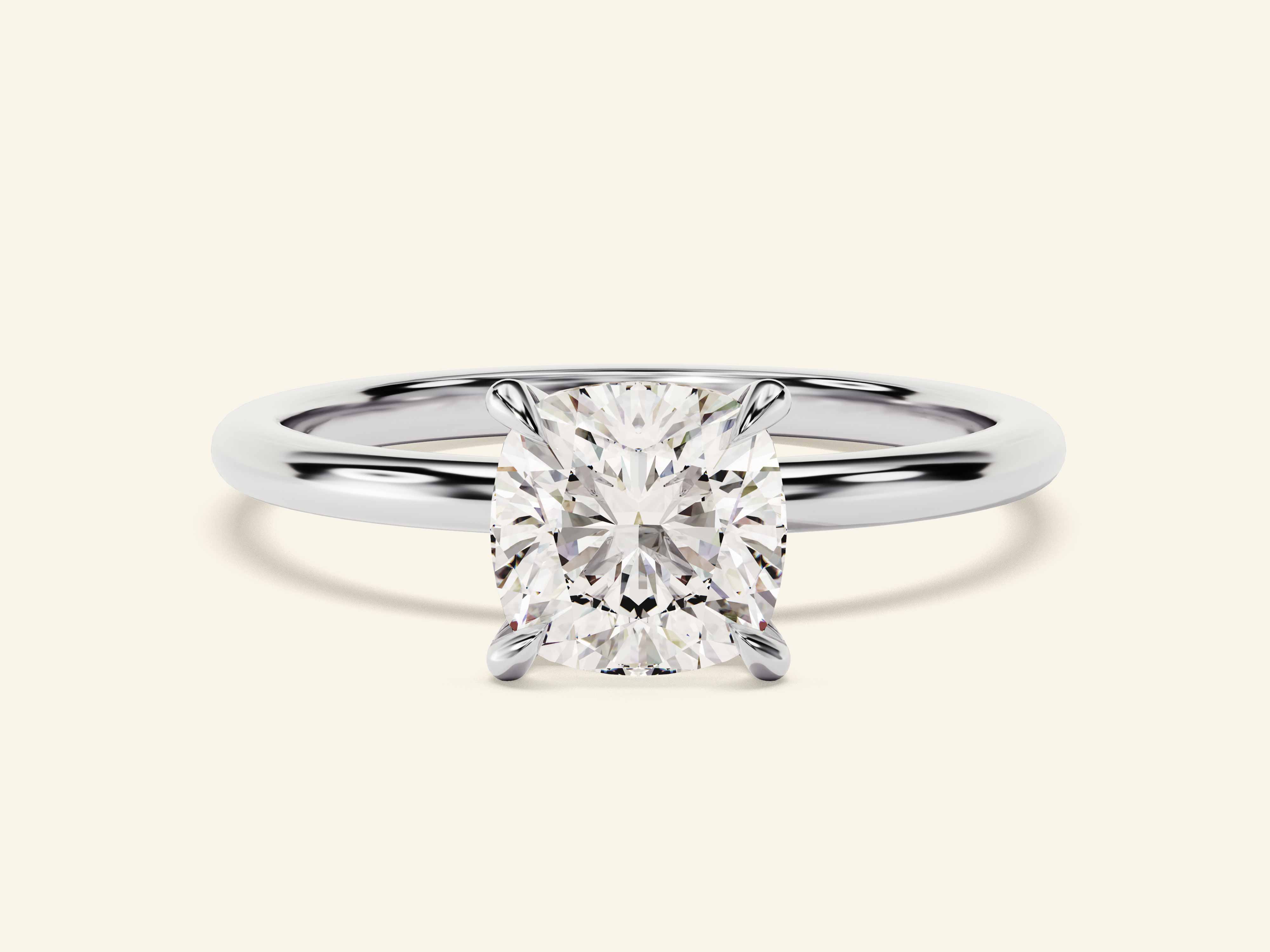 Cushion Solitaire Engagement Ring