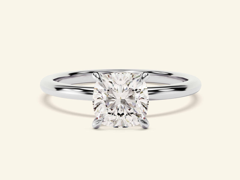Cushion Solitaire Engagement Ring