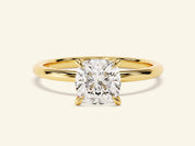 Cushion Solitaire Engagement Ring