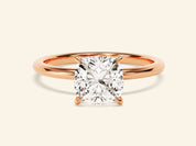 Cushion Solitaire Engagement Ring