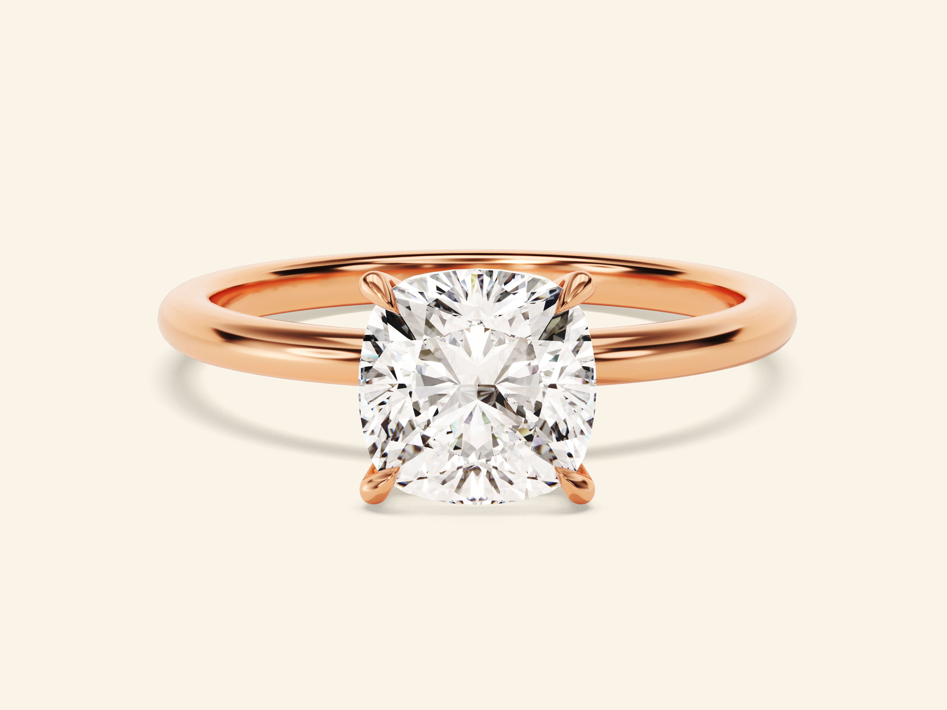 Cushion Solitaire Engagement Ring