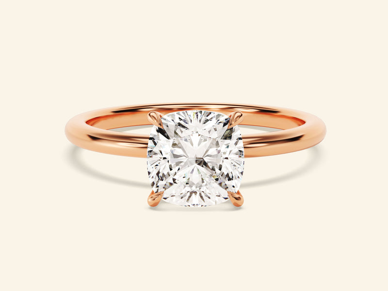 Cushion Solitaire Engagement Ring