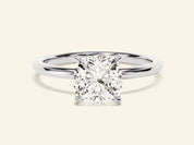 Cushion Solitaire Engagement Ring