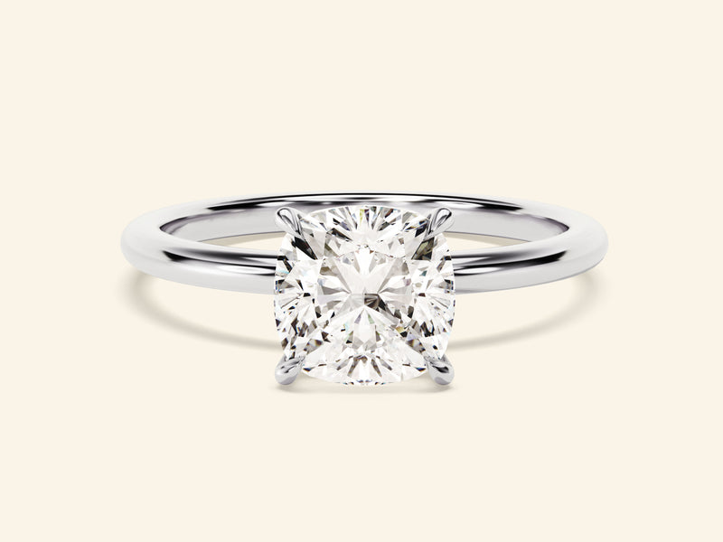 Cushion Solitaire Engagement Ring