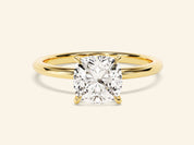 Cushion Solitaire Engagement Ring