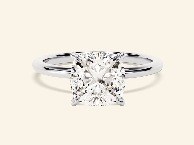 Cushion Solitaire Engagement Ring
