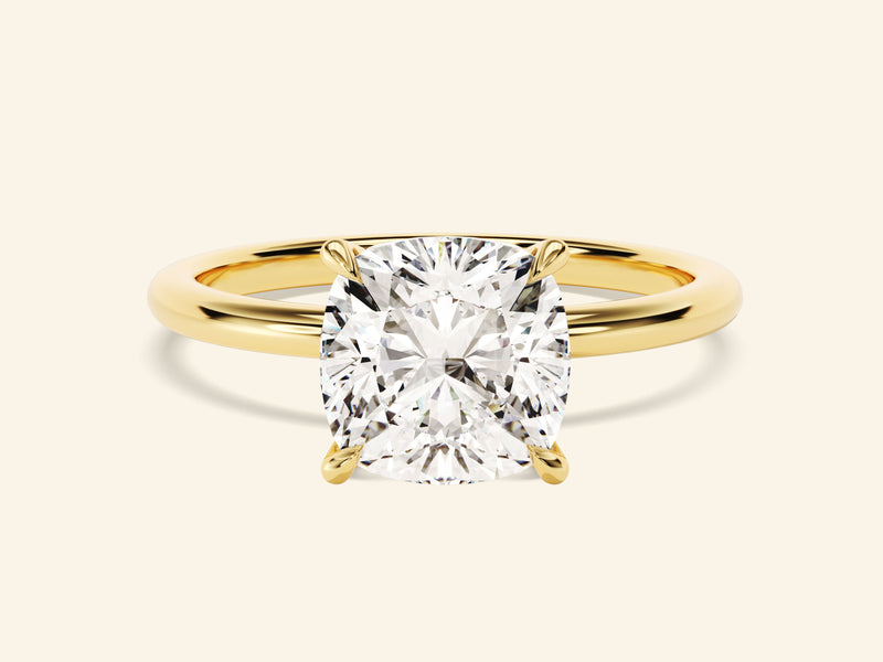 Cushion Solitaire Engagement Ring