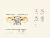 Cushion Solitaire Engagement Ring