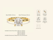 Cushion Solitaire Engagement Ring
