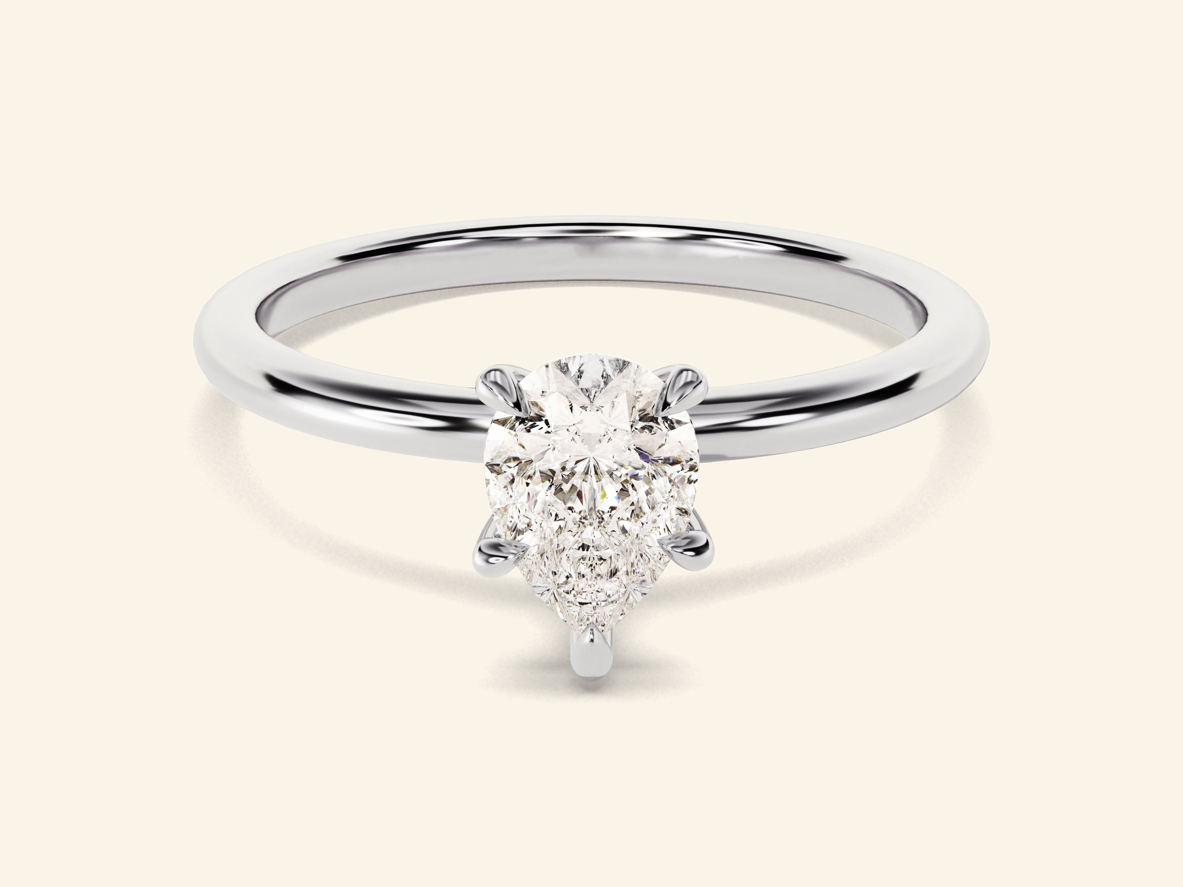 Pear Solitaire Engagement Ring