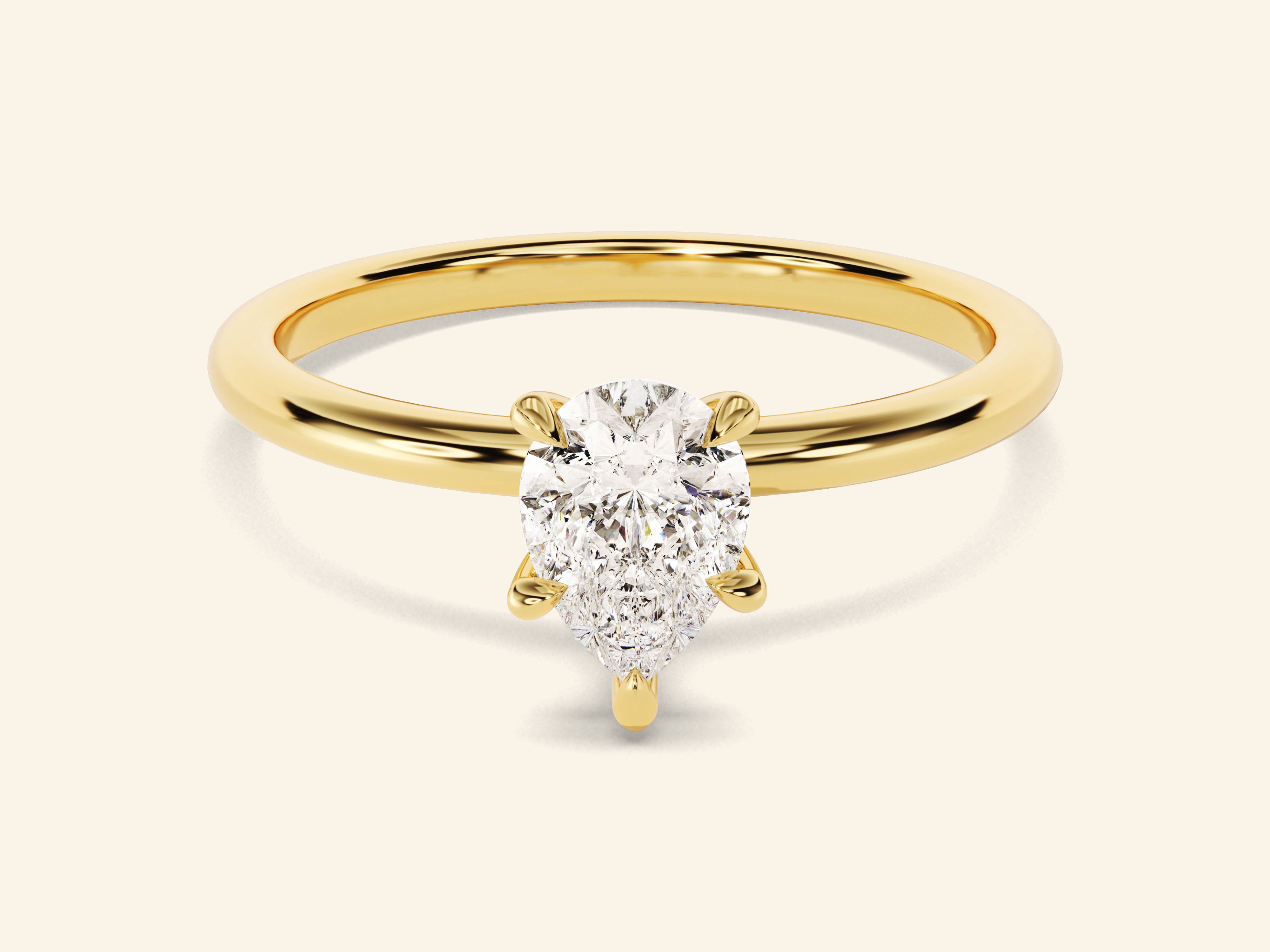 Pear Solitaire Engagement Ring