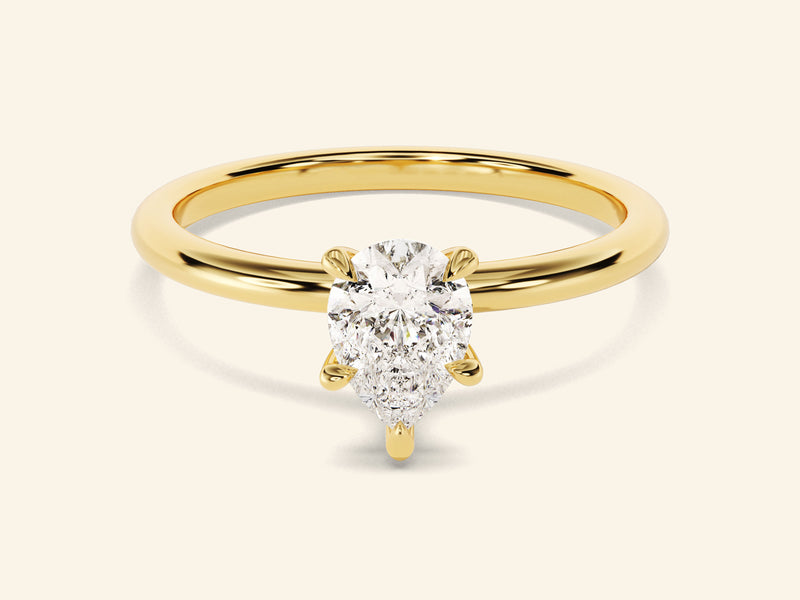 Pear Solitaire Engagement Ring