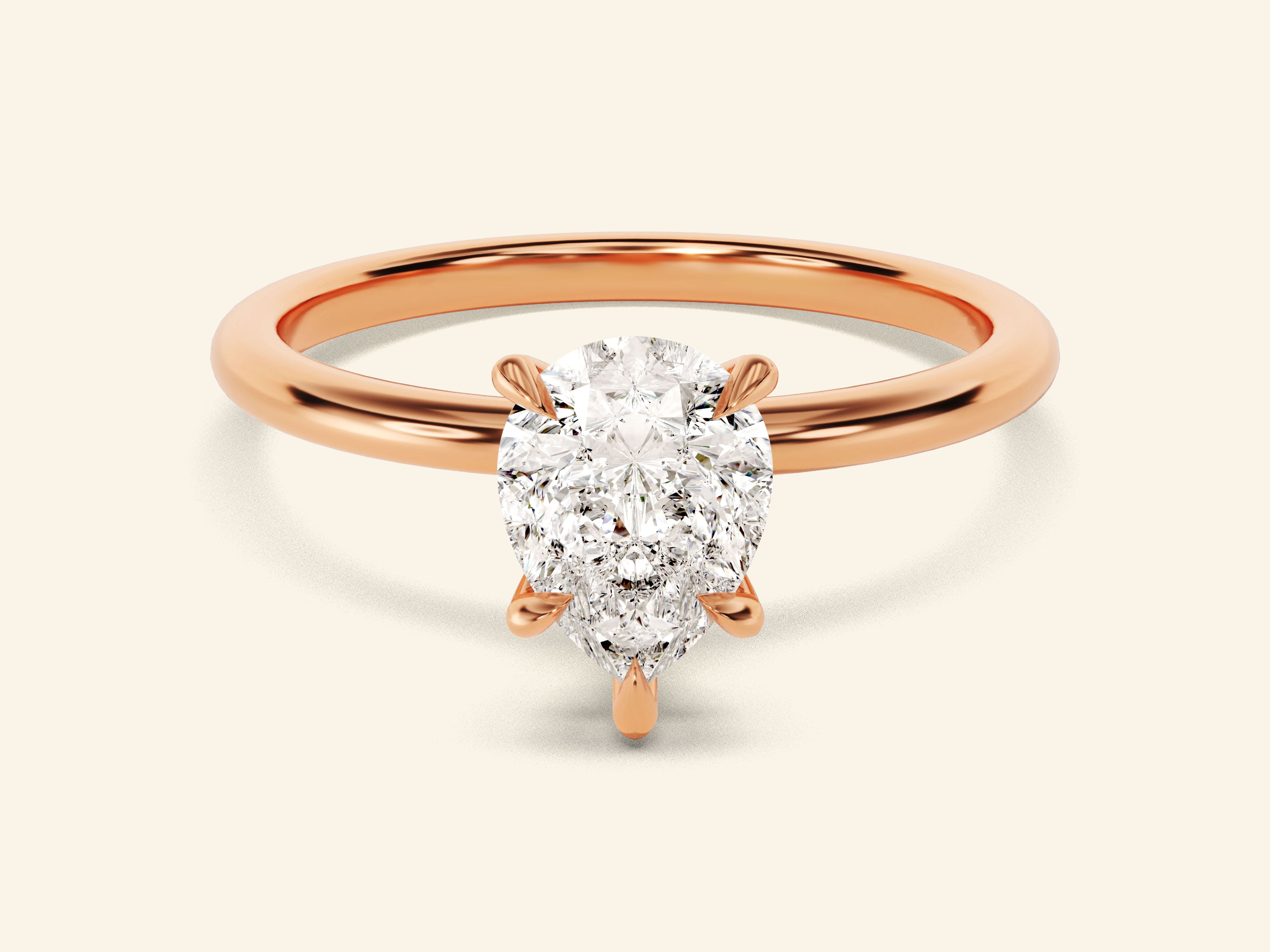 Pear Solitaire Engagement Ring