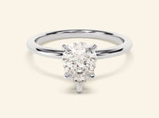 Pear Solitaire Engagement Ring