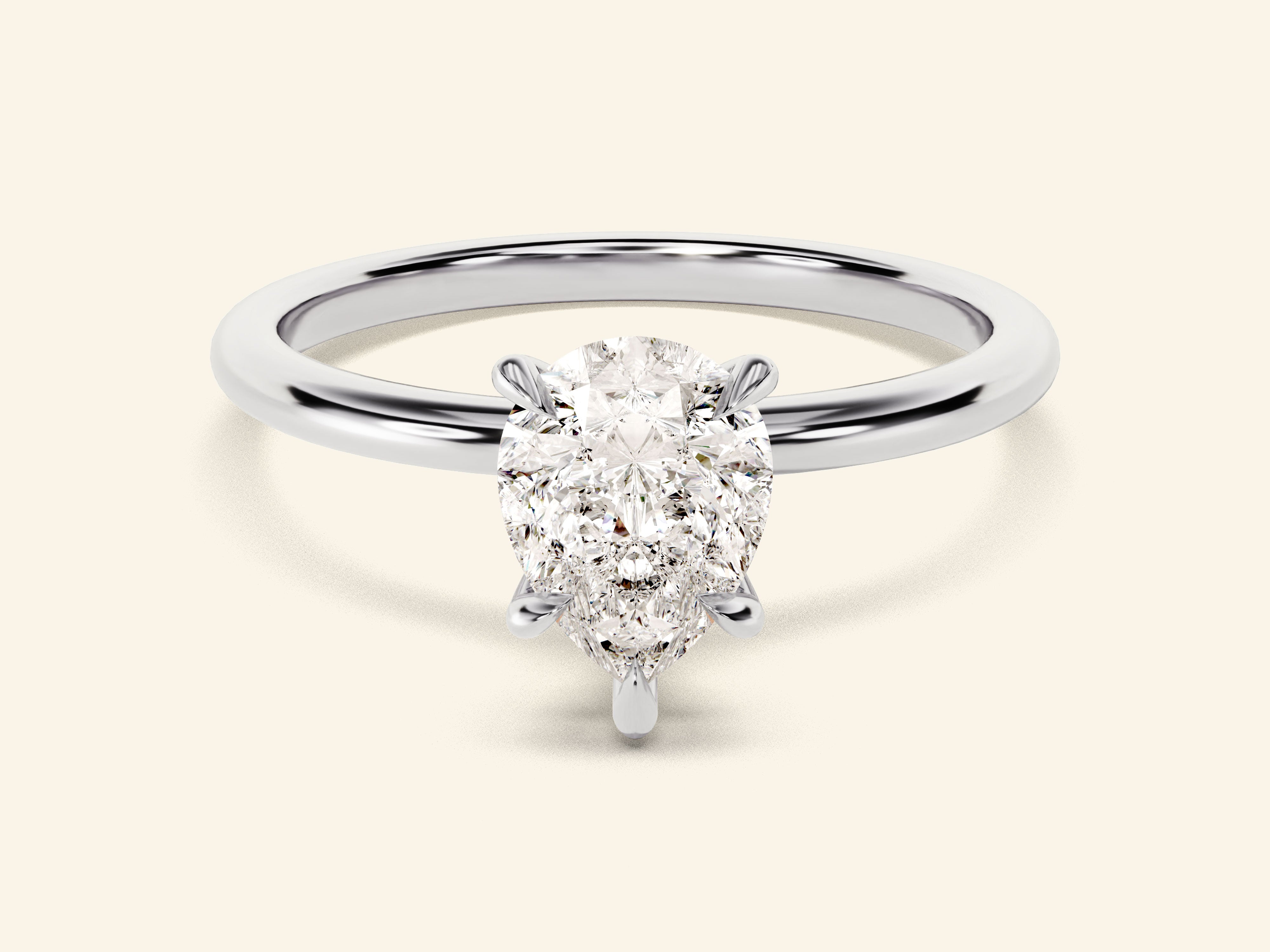 Pear Solitaire Engagement Ring