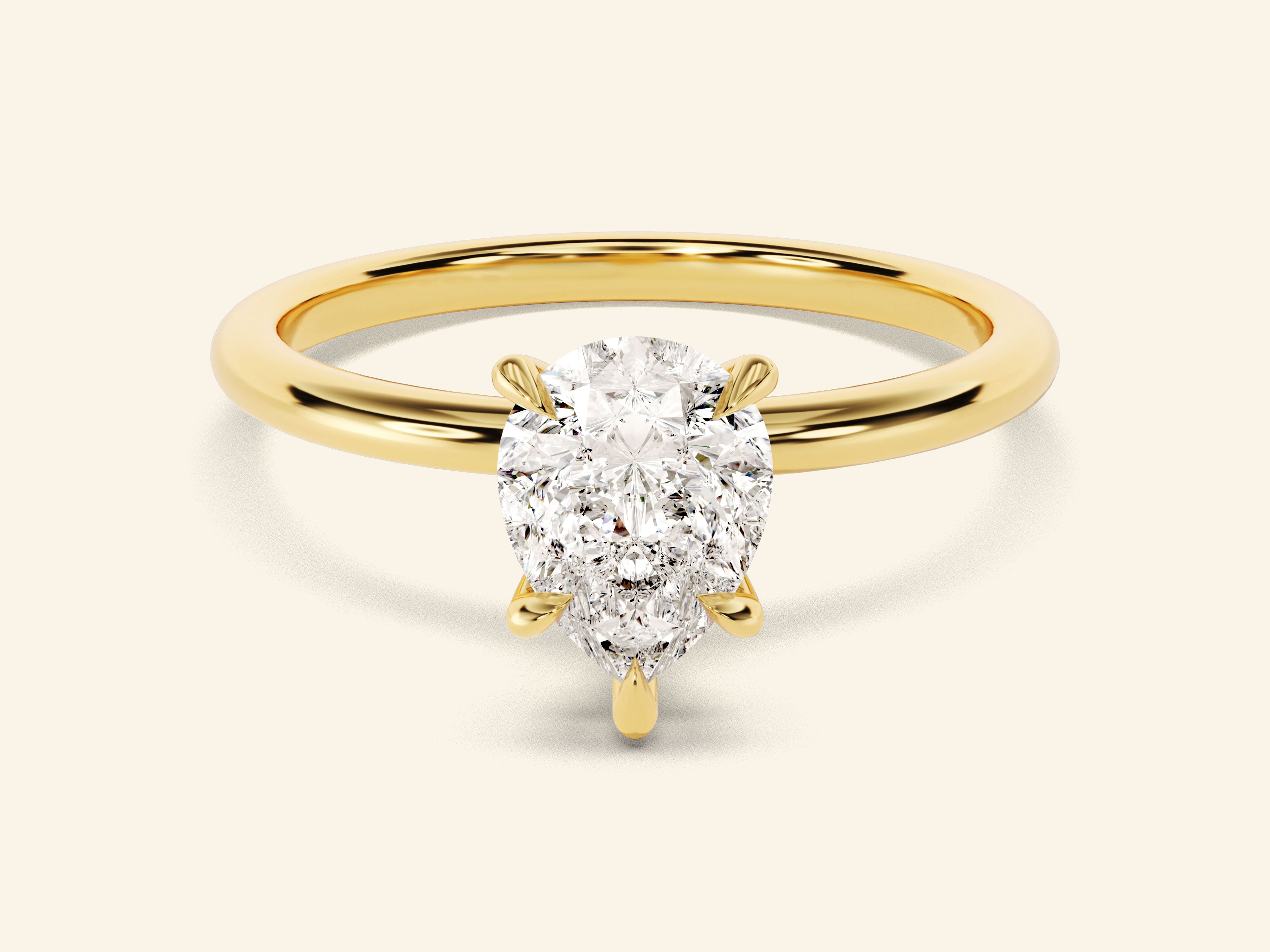 Pear Solitaire Engagement Ring