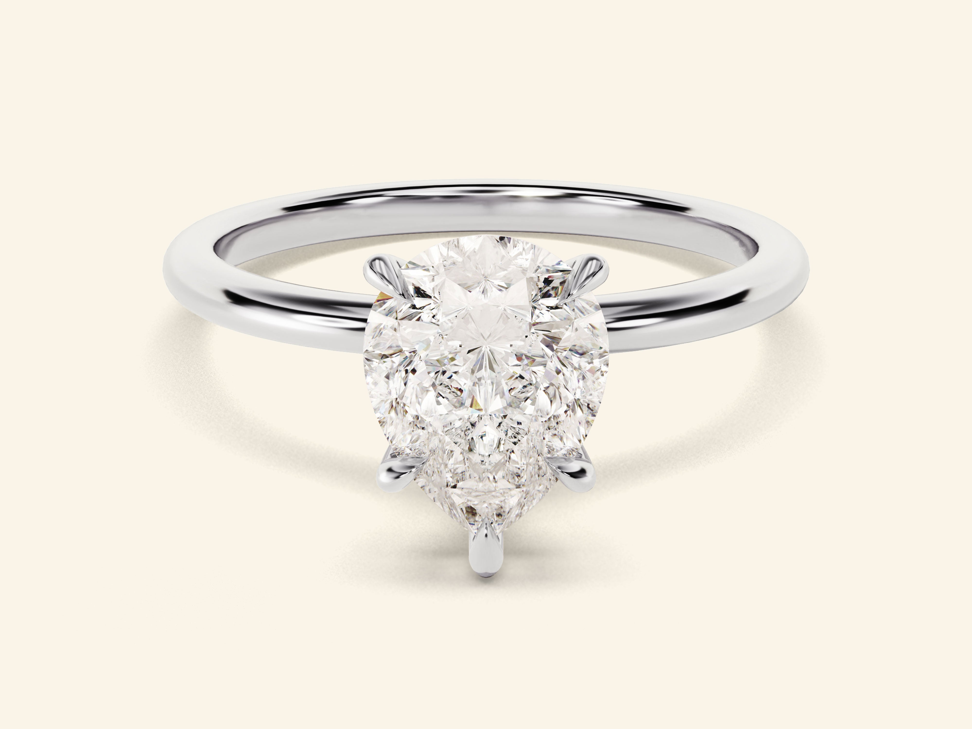 Pear Solitaire Engagement Ring