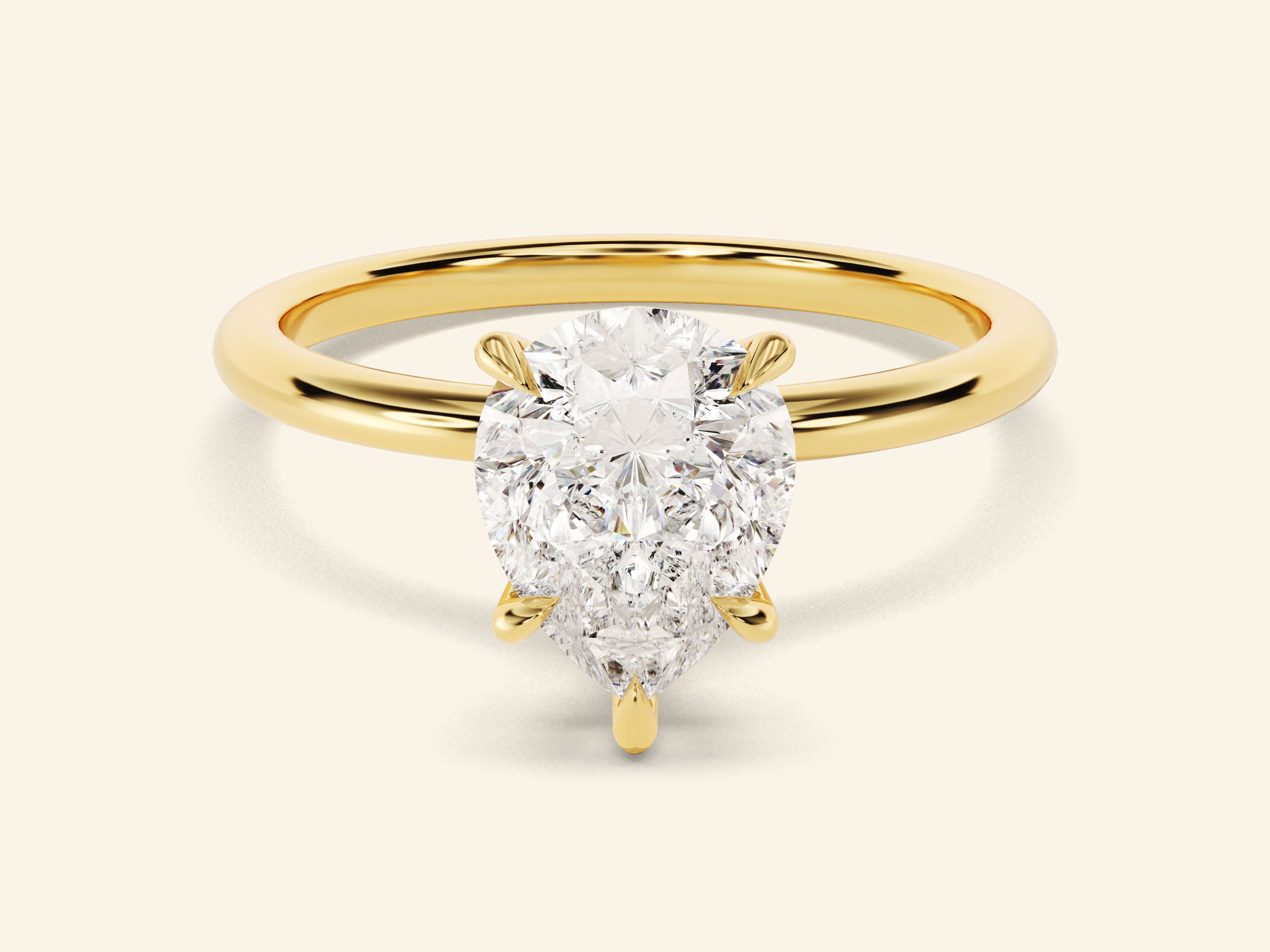 Pear Solitaire Engagement Ring