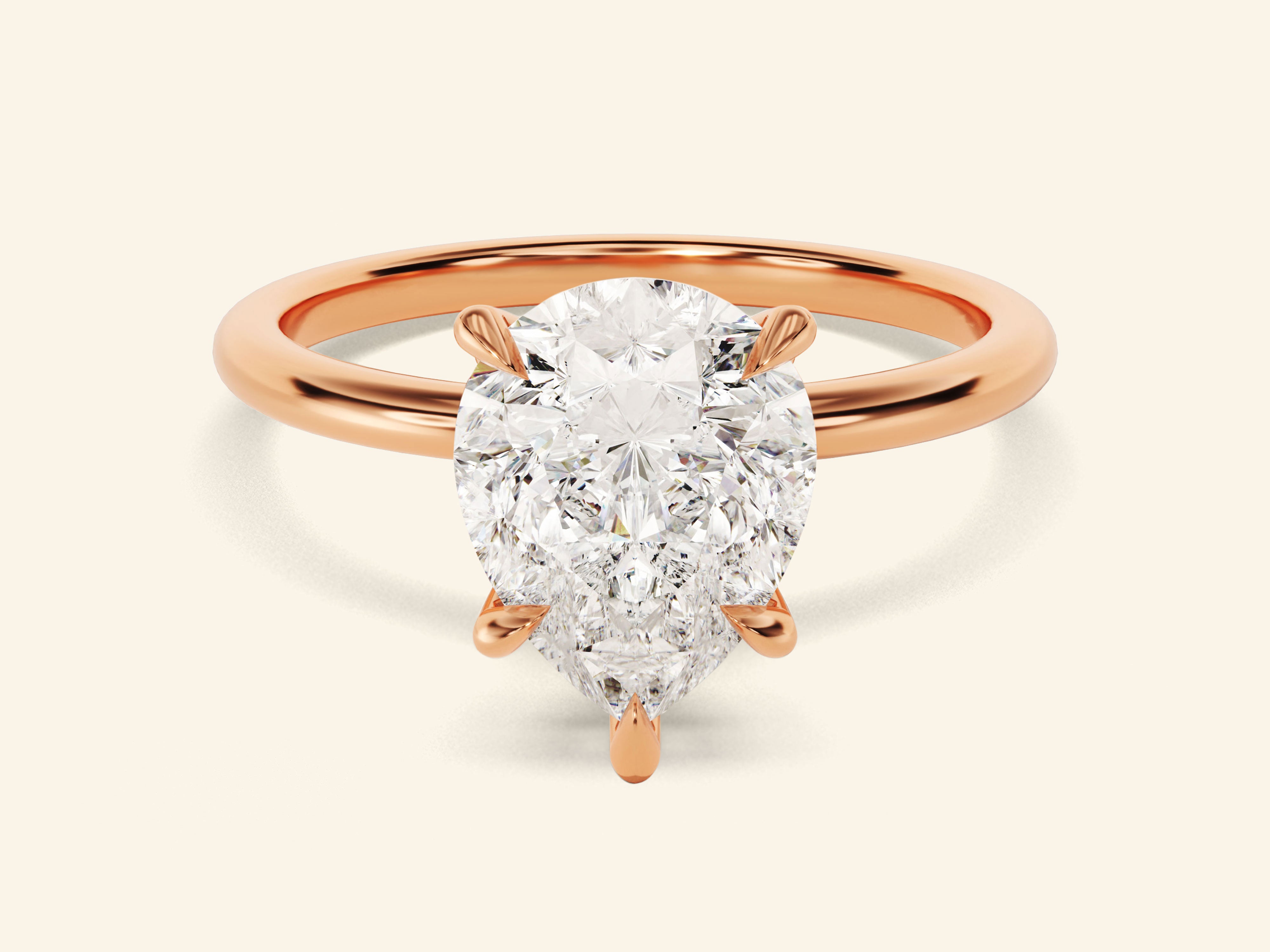 Pear Solitaire Engagement Ring