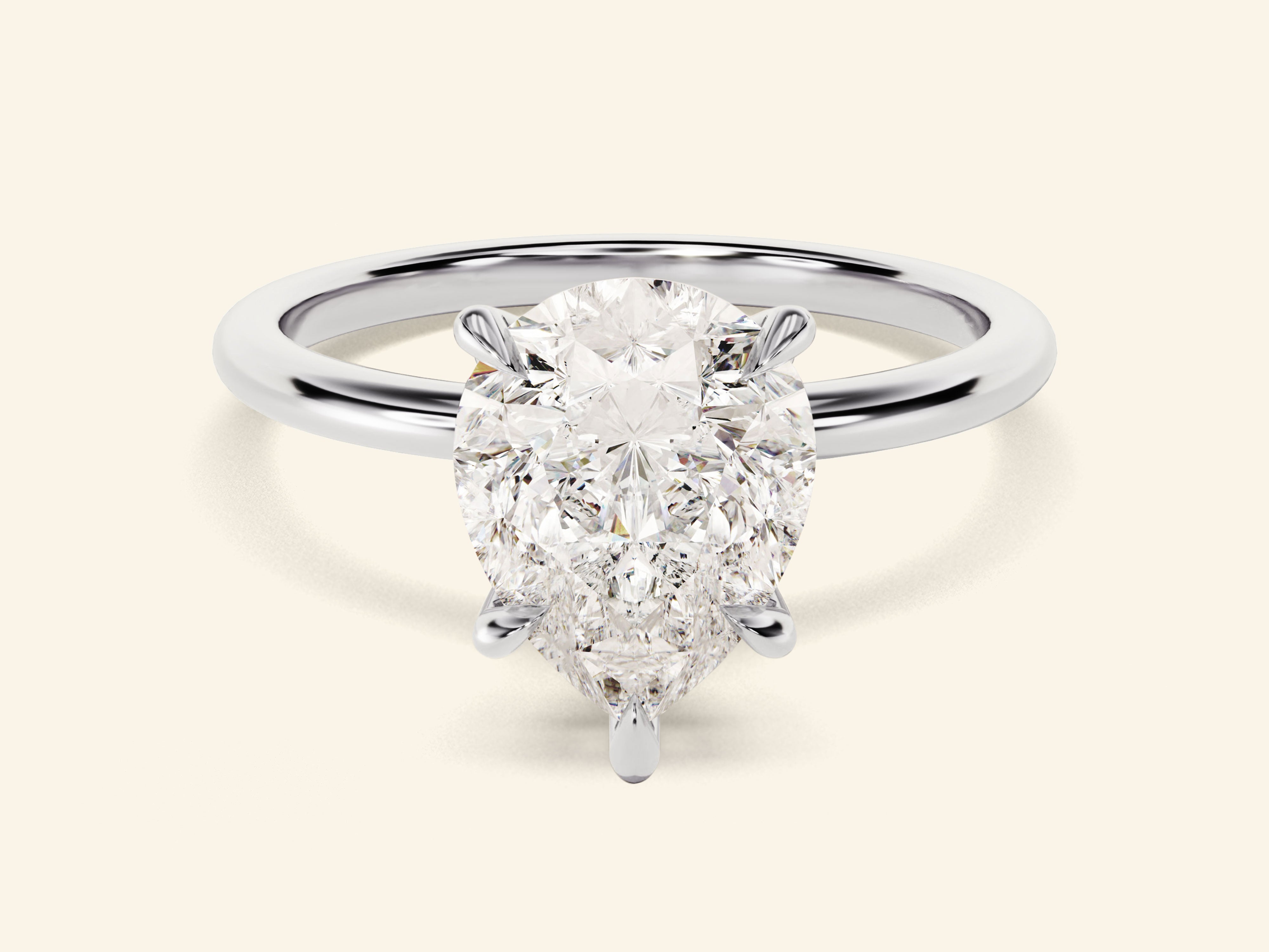 Pear Solitaire Engagement Ring