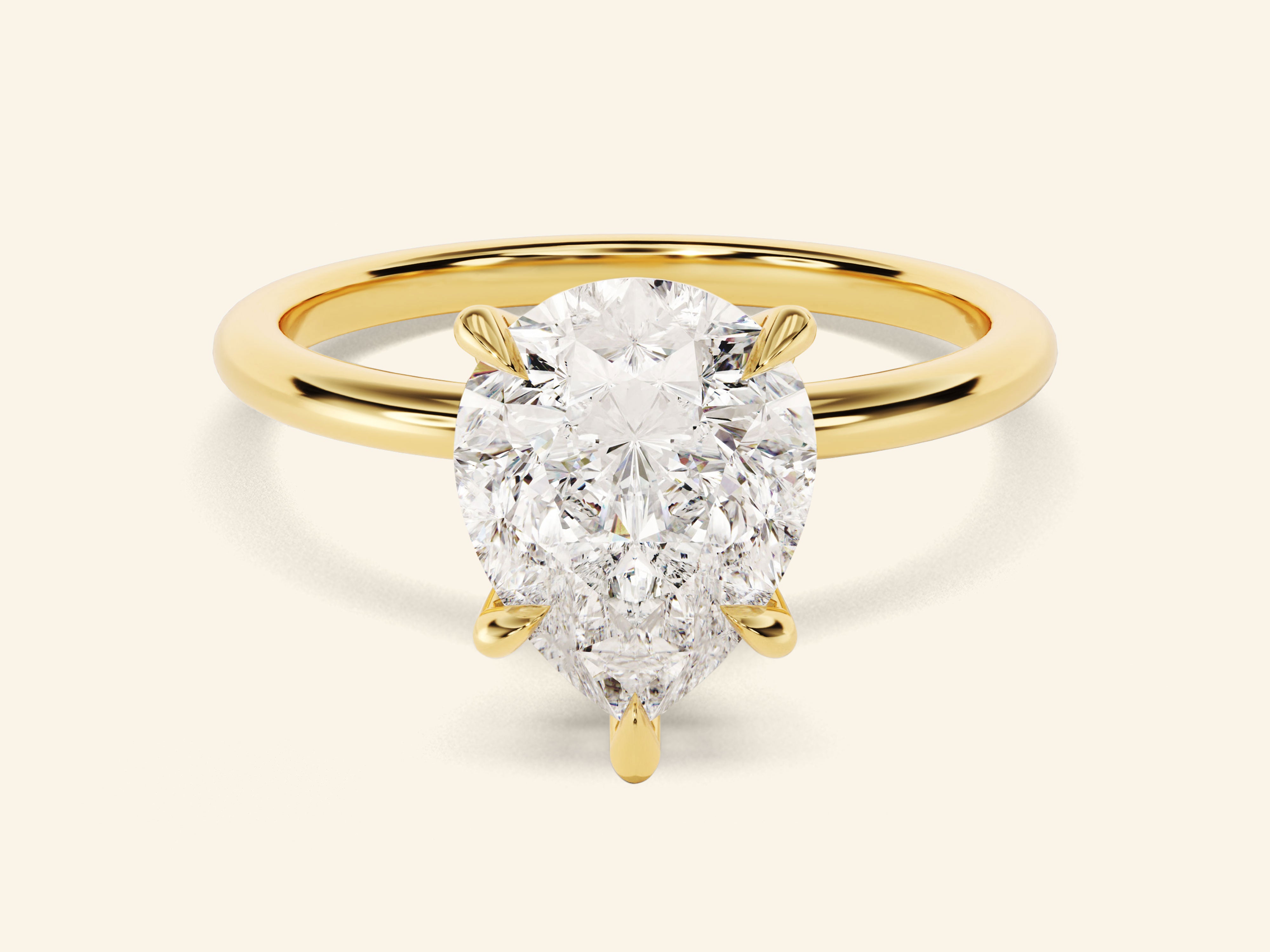Pear Solitaire Engagement Ring