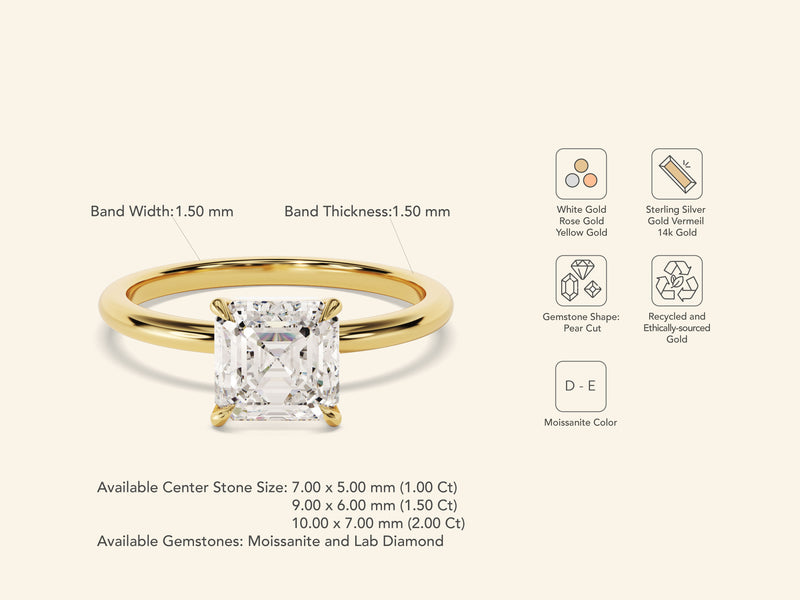 Pear Solitaire Engagement Ring